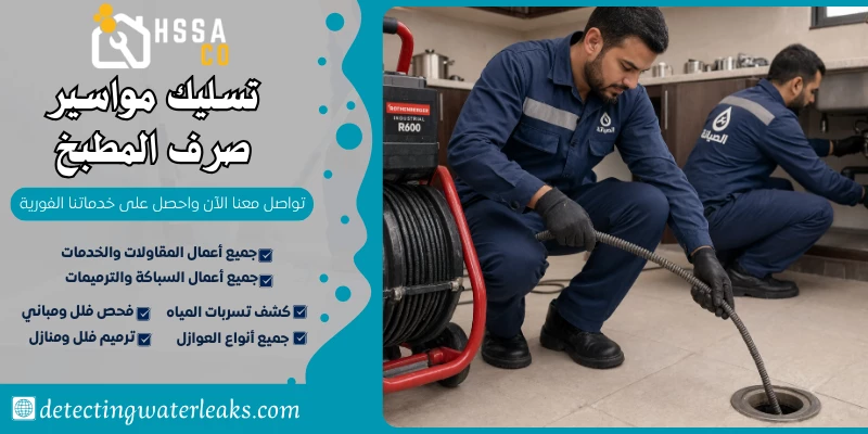 تسليك مواسير صرف المطبخ