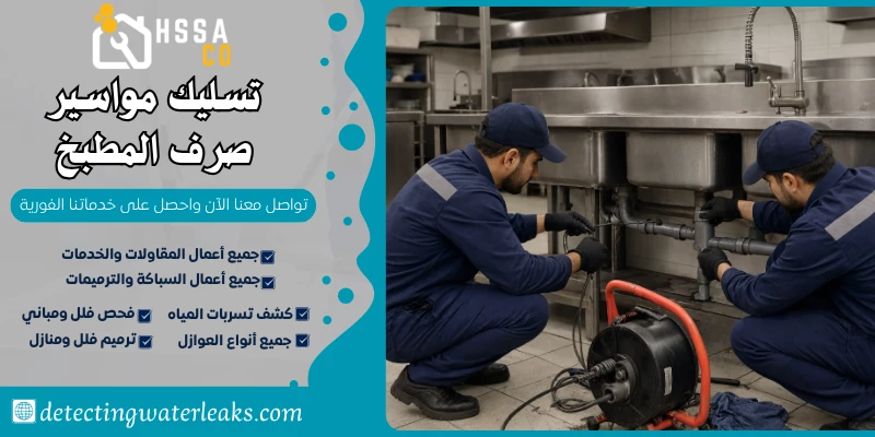تسليك مواسير صرف المطبخ