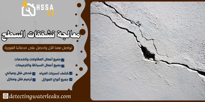 معالجة تشققات السطح