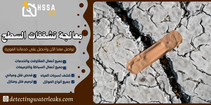 معالجة تشققات السطح