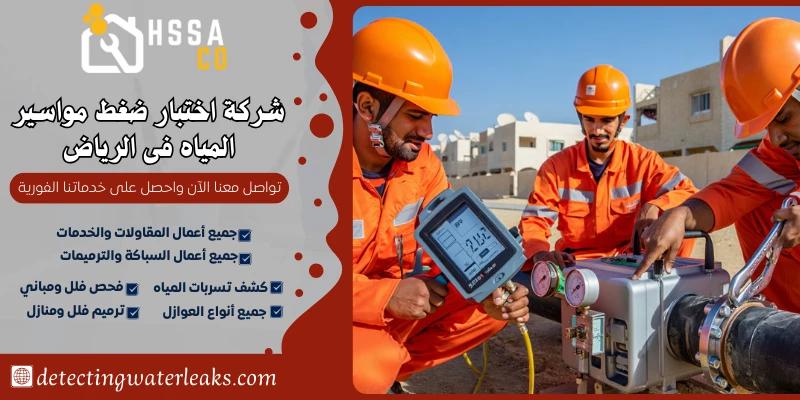شركة اختبار ضغط مواسير المياه فى الرياض