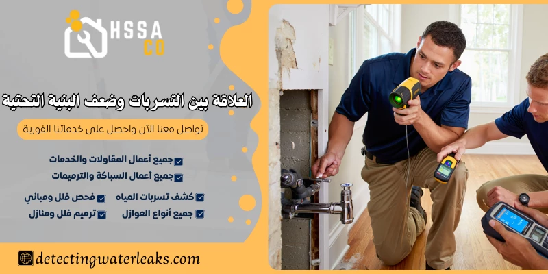 العلاقة بين التسربات وضعف البنية التحتية