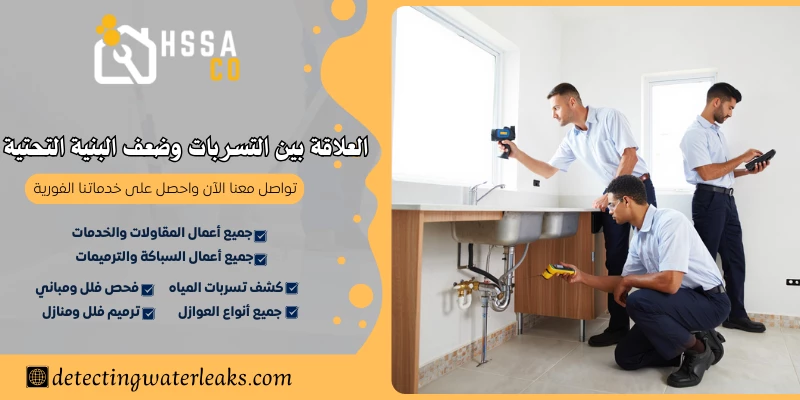 العلاقة بين التسربات وضعف البنية التحتية