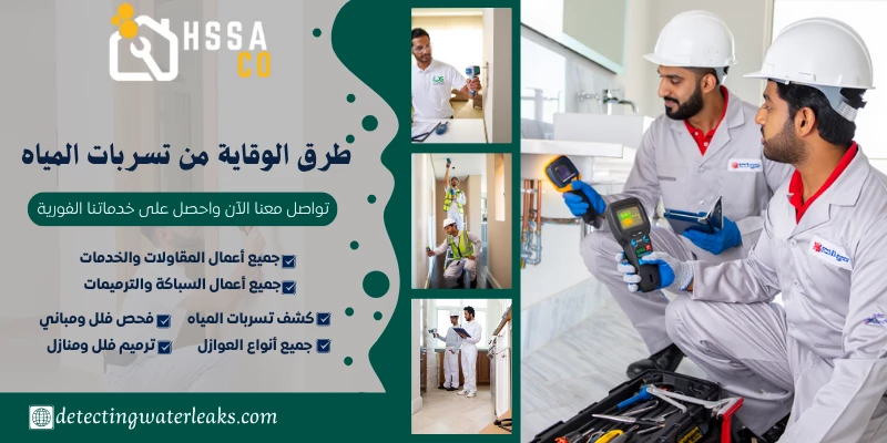 طرق الوقاية من تسربات المياه