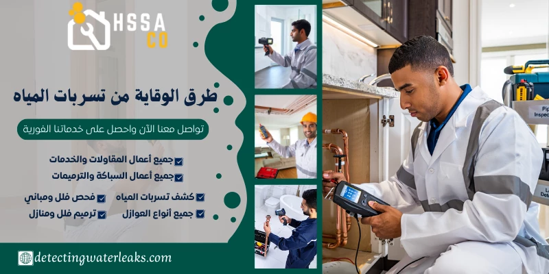 طرق الوقاية من تسربات المياه