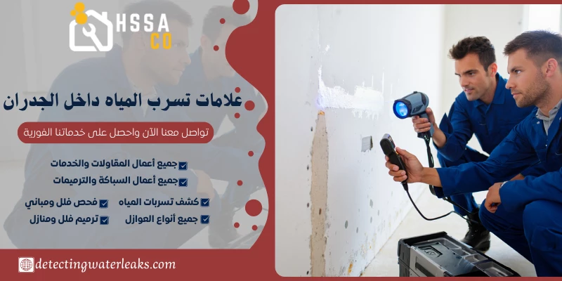 علامات تسرب المياه داخل الجدران