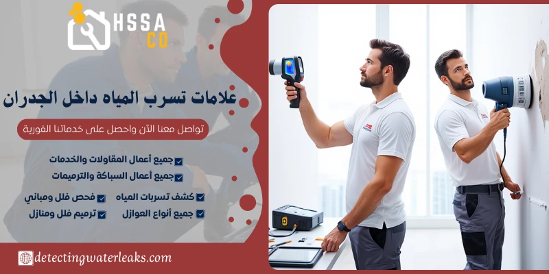 علامات تسرب المياه داخل الجدران