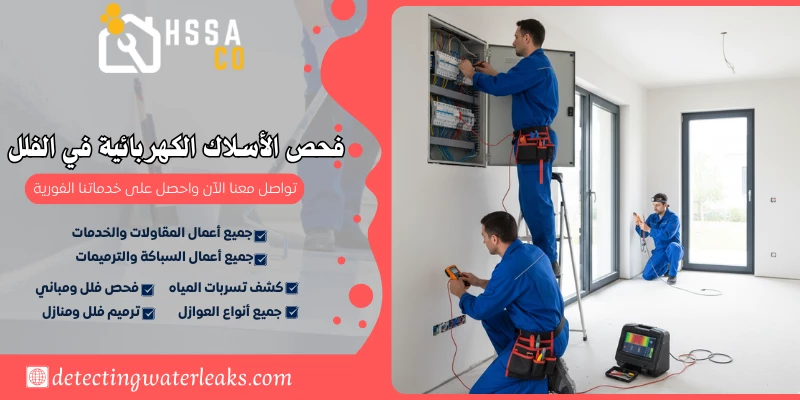 فحص الأسلاك الكهربائية في الفلل