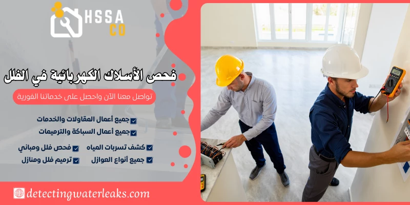 فحص الأسلاك الكهربائية في الفلل