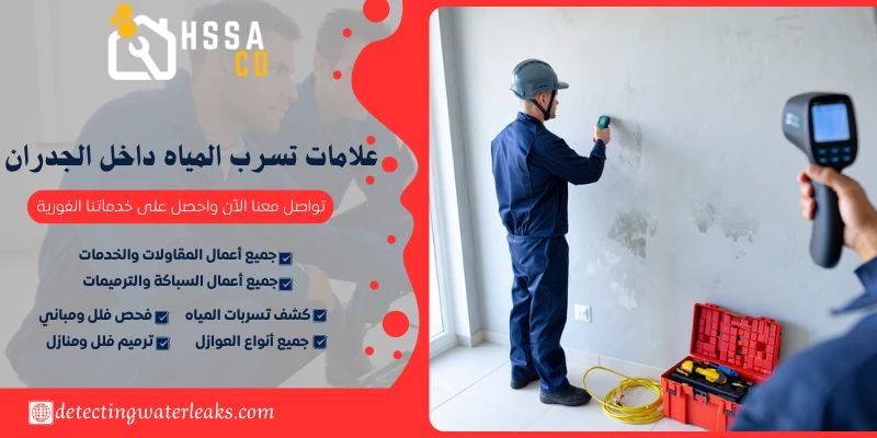 علامات تسرب المياه داخل الجدران
