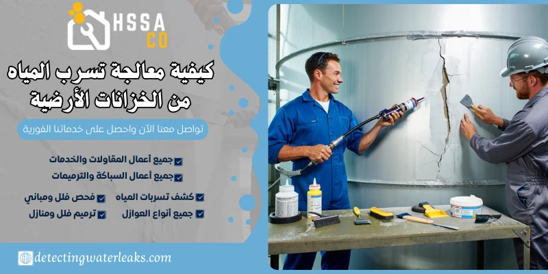 كيفية معالجة تسرب المياه من الخزانات الأرضية