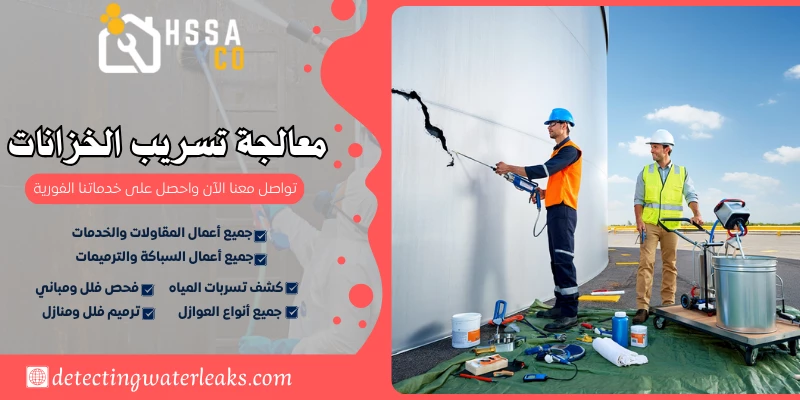 معالجة تسريب الخزانات