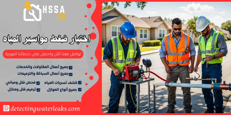 اختبار ضغط مواسير المياه