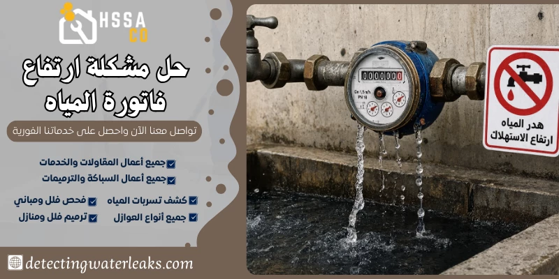 حل مشكلة ارتفاع فاتورة المياه