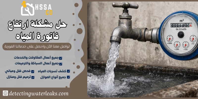 حل مشكلة ارتفاع فاتورة المياه